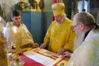 Преосвященный Стефан возглавил Божественную литургию в пределе Казанской иконы Божией Матери