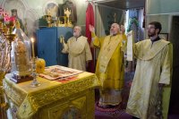 Преосвященный Стефан возглавил Божественную литургию в пределе Казанской иконы Божией Матери