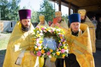 Божественная литургия в храме иконы Божией Матери "Отрада и утешение" в день памяти святых благоверных князей Петра и Февронии Муромских