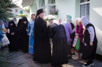 Божественная литургия в Свято-Тихвинском женском монастыре г.Гомеля