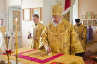 Божественная литургия в день празднования положения честной ризы Господа нашего Иисуса Христа в Москве