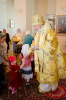 Божественная литургия в день празднования положения честной ризы Господа нашего Иисуса Христа в Москве