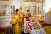 Божественная литургия в день празднования положения честной ризы Господа нашего Иисуса Христа в Москве