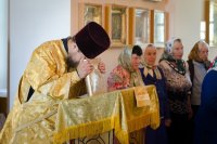 Божественная литургия в день празднования положения честной ризы Господа нашего Иисуса Христа в Москве