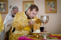 Божественная литургия в день празднования положения честной ризы Господа нашего Иисуса Христа в Москве