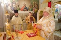 Божественная литургия в день памяти равноап. Ольги, великой княгини Русской