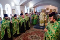 Всенощное бдение в канун дня обретения мощей прп. Серафима Саровского