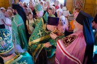 Божественная литургия в день обретения мощей св. прп. Серафима Саровского