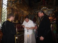 Молебен для инвалидов по зрению