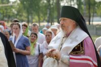 Преосвященнейший Стефан совершил молебен с чином освящения новосооруженного креста Преосвященнейший Стефан совершил молебен с чином освящения новосооруженного креста