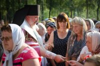 Преосвященнейший Стефан совершил молебен с чином освящения новосооруженного креста Преосвященнейший Стефан совершил молебен с чином освящения новосооруженного креста